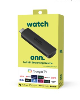 onn. Google TV Full HD Streaming Device -Free Shipping Included