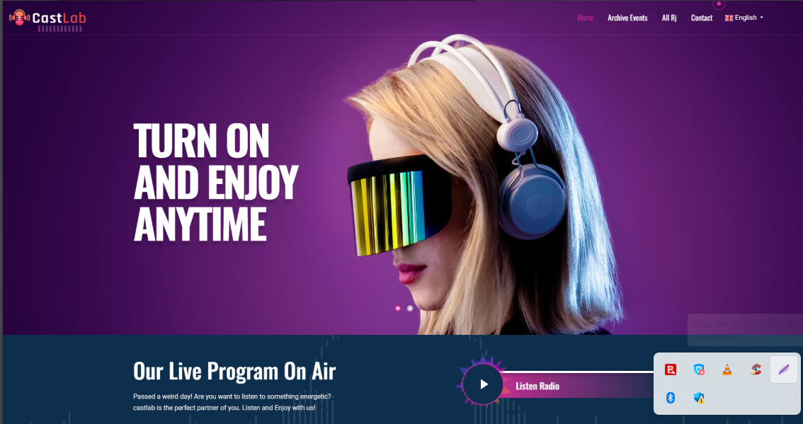 Unique Radio Station Website for Sale