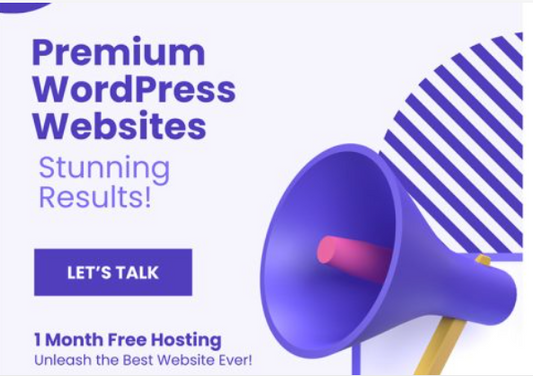 Get a Customized Stunning WordPress Website with 1 Month Free Hosting!