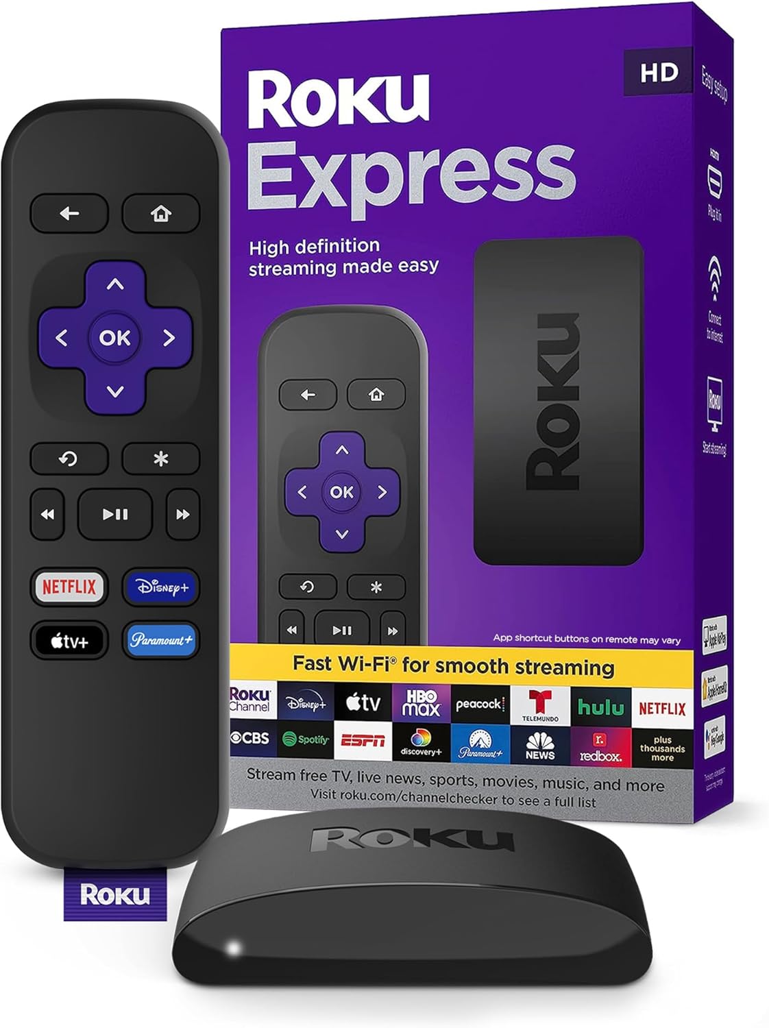 Roku Express | HD Roku Streaming Device-Free Fast Shipping Included